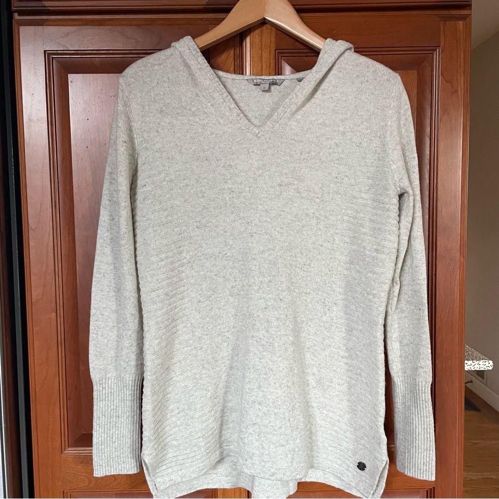 Gray Heathered Royal Robbins Hooded Sweater - Small